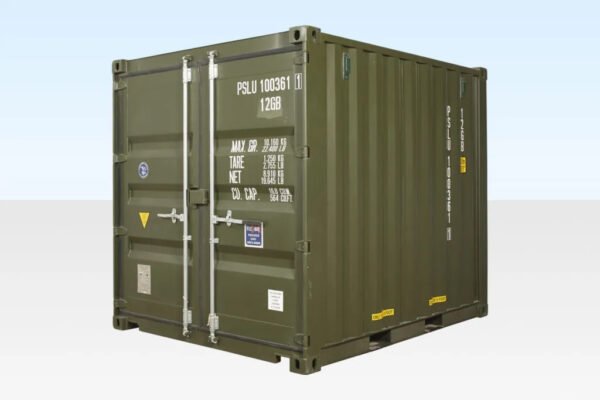 10Ft X 8Ft Shipping Container (One Trip) – Green - Image 4