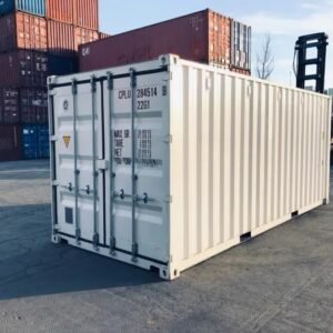 20ft Shipping Container (One Trip) White (RAL 9003)