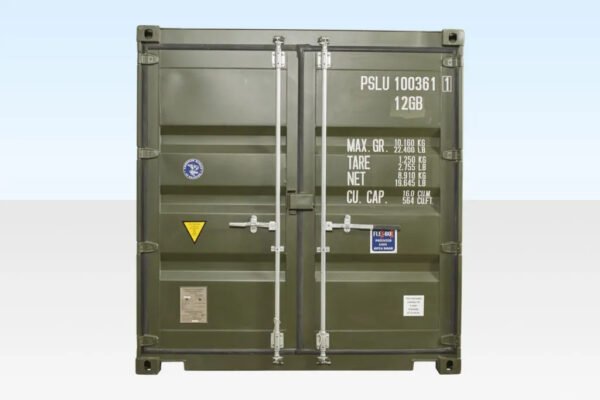 10Ft X 8Ft Shipping Container (One Trip) – Green - Image 3